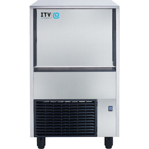 ITV Ice Makers QUASAR NGQ 50A Παγομηχανή με Σύστημα Ανάδευσης 61kg/24hrs και Αποθήκη 25kg