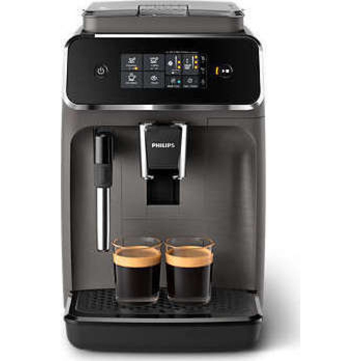 Αυτόματη Μηχανή Espresso Philips EP2224/10 1500W Πίεσης 15bar με Μύλο Άλεσης Γκρι Καφετιέρες